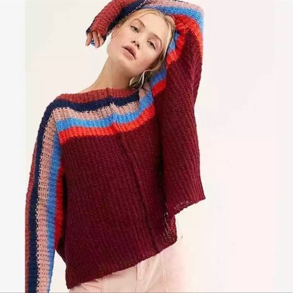 Free People Sweaters - Free People See The Rainbow Sweater